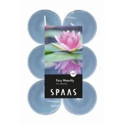 Spaas Theelicht Maxi Waterlelie 10 Uren - Set Van 12 Stuks