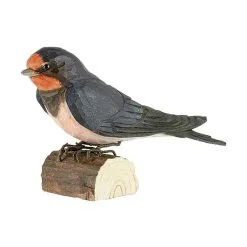 DecoBird - WILDLIFE Garden Boerenzwaluw In Lindenhout - Handgemaakt