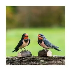 DecoBird - WILDLIFE Garden Boerenzwaluw In Lindenhout - Handgemaakt 5 DecoBird - WILDLIFE Garden Boerenzwaluw In Lindenhout - Handgemaakt -Tuinbeelden winkel 1585990573 3 600