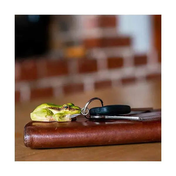 Sleutelhanger Boomkikker In Hout 3 Sleutelhanger Boomkikker In Hout - Afbeelding 3