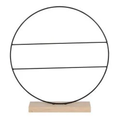 Mica Decorations Decoratie Cirkel Op Voet Met Verdeling - 8 × 40 Cm