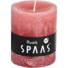 Spaas Rustieke Cilinderkaars Oudroze - 30 Uren