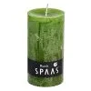 Spaas Rustieke Cilinderkaars Olijfgroen - 60 Uren