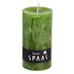 Spaas Rustieke Cilinderkaars Olijfgroen - 60 Uren