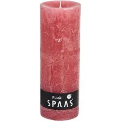 Spaas Rustieke Cilinderkaars Oudroze - 95 Uren