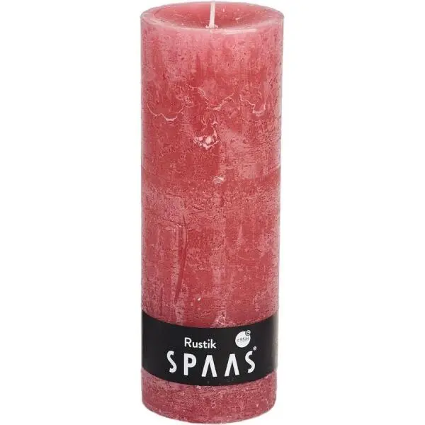Spaas Rustieke Cilinderkaars Oudroze - 95 Uren 1 Spaas Rustieke Cilinderkaars Oudroze - 95 Uren
