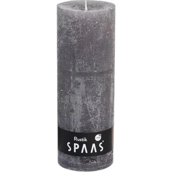 Spaas Rustieke Cilinderkaars Taupe - 95 Uren 1 Spaas Rustieke Cilinderkaars Taupe - 95 Uren