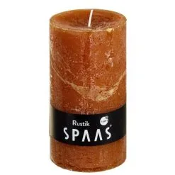 Spaas Rustieke Cilinderkaars Kaneelbruin - 60 Uren