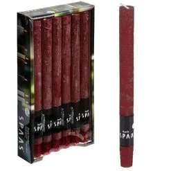 Spaas Rustieke Dinerkaars - Wijnrood - Set Van 1 Stuks -Tuinbeelden winkel 1643111801 2 600