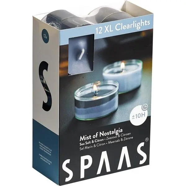 Spaas Clearlights XL Mist Of Nostalgia - 10 Uren - Set Van 12 Stuks 1 Spaas Clearlights XL Mist Of Nostalgia - 10 Uren - Set Van 12 Stuks