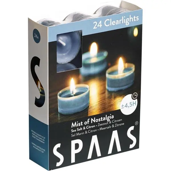 Spaas Clearlights Mist Of Nostalgia - 4,5 Uren - Set Van 24 Stuks 1 Spaas Clearlights Mist Of Nostalgia - 4,5 Uren - Set Van 24 Stuks