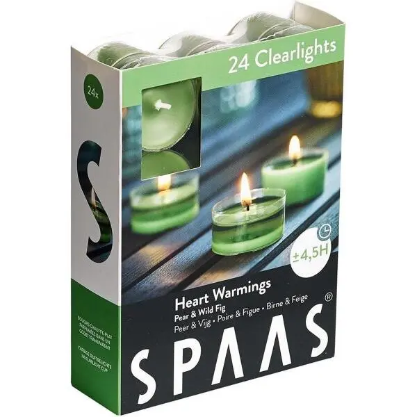 Spaas Clearlights Heart Warming - 4,5 Uren - Set Van 24 Stuks 1 Spaas Clearlights Heart Warming - 4,5 Uren - Set Van 24 Stuks