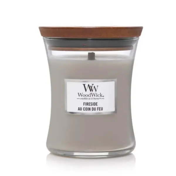 WoodWick Medium Candle - Fireside 1 WoodWick Medium Candle - Fireside