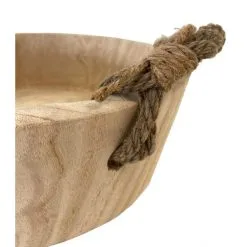 Bowl In Hout Met Jute Handgrepen - Ø 29 × 10 Cm -Tuinbeelden winkel bowl in hout 29 x 10 cm 1617284239 1 600