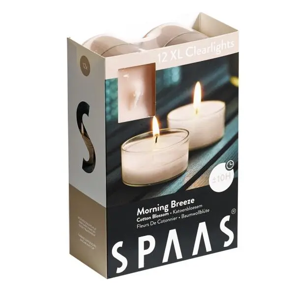 Spaas Clearlights XL Morning Breeze - 10 Uren - Set Van 12 Stuks 1 Spaas Clearlights XL Morning Breeze - 10 Uren - Set Van 12 Stuks