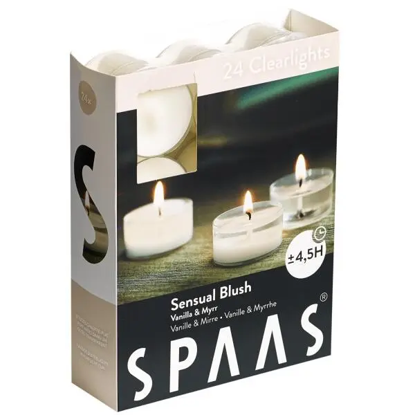 Spaas Clearlights Sensual Blush - 4,5 Uren - Set Van 24 Stuks 1 Spaas Clearlights Sensual Blush - 4,5 Uren - Set Van 24 Stuks