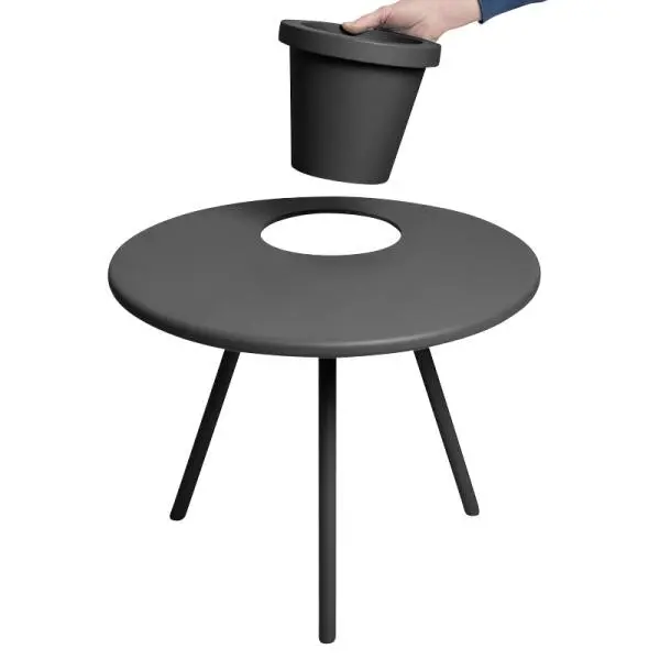 Bijzettafel Fatboy® Bakkes Ø60 Cm - Antraciet 4 Bijzettafel Fatboy® Bakkes Ø60 Cm - Antraciet - Afbeelding 4