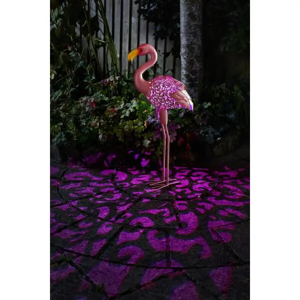 Flamingo In Metaal - Solar 2 Flamingo In Metaal - Solar - Afbeelding 2