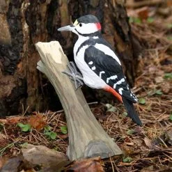 DecoBird - WILDLIFE Garden Houten Vogel - Bonte Specht -Tuinbeelden winkel houten bonte specht 1484053842 2 600