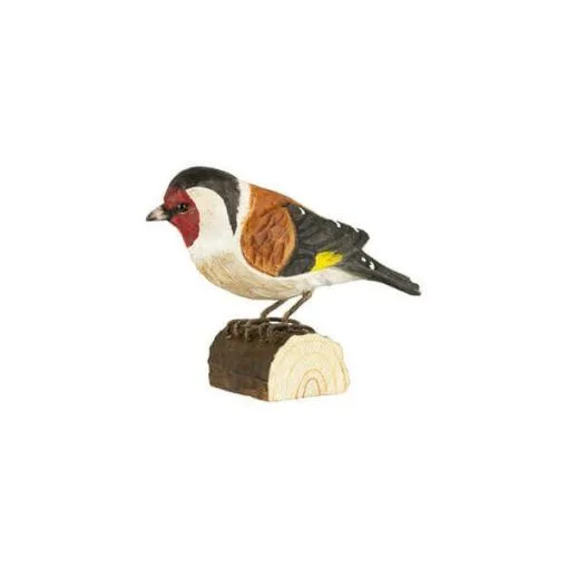 DecoBird - WILDLIFE Garden Putter / Distelvink In Lindenhout - Handgemaakt -Tuinbeelden winkel houten distelvink 1484052750 1 600