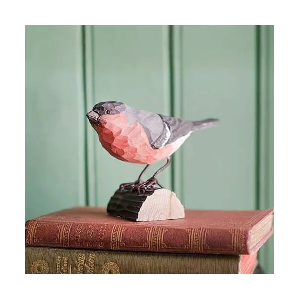 DecoBird - WILDLIFE Garden Goudvink In Lindenhout - Handgemaakt 2 DecoBird - WILDLIFE Garden Goudvink In Lindenhout - Handgemaakt - Afbeelding 2