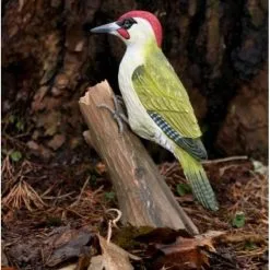 DecoBird - WILDLIFE Garden Houten Vogel - Groene Specht -Tuinbeelden winkel houten groene specht 1484053594 2 600