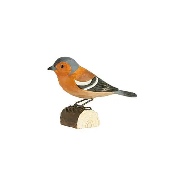DecoBird - WILDLIFE Garden Vink In Lindenhout - Handgemaakt 1 DecoBird - WILDLIFE Garden Vink In Lindenhout - Handgemaakt