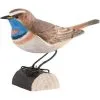 DecoBird - WILDLIFE Garden Blauwborst In Lindenhout - Handgemaakt