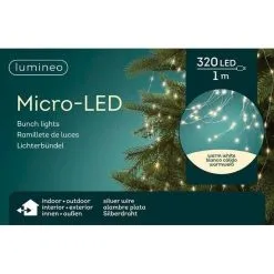 Kerstverlichting Bunch Zilver Draad 320 Micro Led - 1 M -Tuinbeelden winkel kerstverlichting bunch 320 micro led 1 m 1602159219 1 600