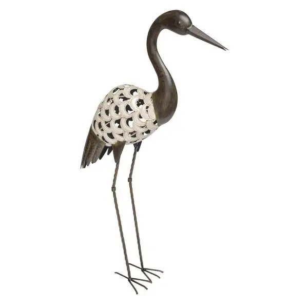 Kraanvogel In Metaal - Tuinbeeld 2 Kraanvogel In Metaal - Tuinbeeld - Afbeelding 2