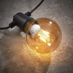 LED Filament Lamp Voor Lichtslinger - Ø 8 × 11.5 Cm - Set Van 4 Stuks -Tuinbeelden winkel led filament lamp 8 x 115 cm 1626334531 1 600