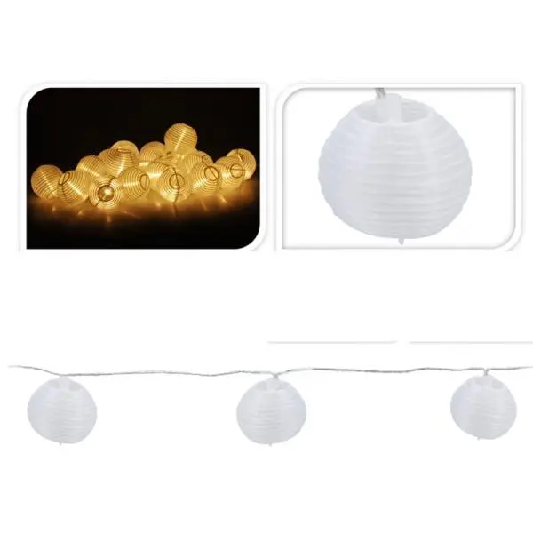 Led Feestverlichting Met 20 Lampionnen 1 Led Feestverlichting Met 20 Lampionnen