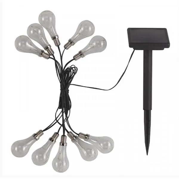 Lichtslinger Eureka Gloeilamp Op Zonne-energie - 10 Bulbs - 380 Cm 1 Lichtslinger Eureka Gloeilamp Op Zonne-energie - 10 Bulbs - 380 Cm