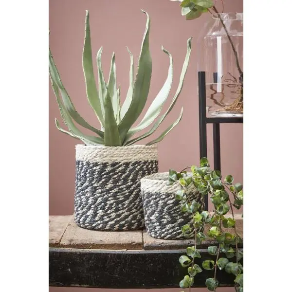 Mica Decorations Mand Bonaparte Jute - 16 × 16 Cm 2 Mica Decorations Mand Bonaparte Jute - 16 × 16 Cm - Afbeelding 2