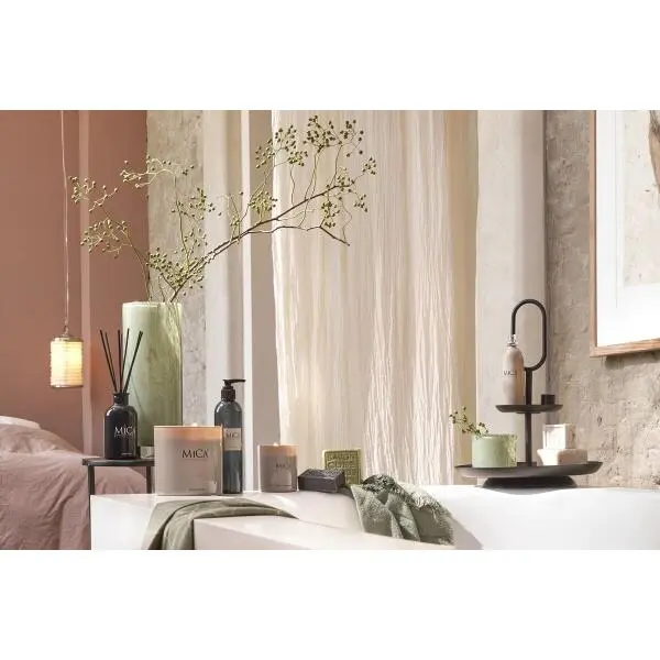 Mica Decorations MICA Geurstokjes Glas Zwart 14,5 Cm - Wood Fire 3 Mica Decorations MICA Geurstokjes Glas Zwart 14,5 Cm - Wood Fire - Afbeelding 3