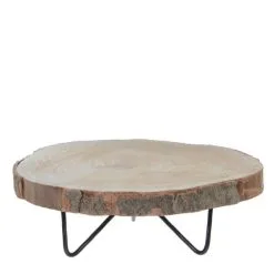 Mica Decorations MICA Pia Boomstam Bijzettafel - Ø 40 × 14 Cm