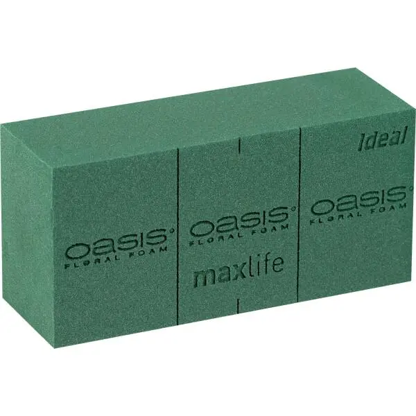 Oasis Steekschuim 'Ideal' - 23 × 11 × 8 Cm - Set Van 2 Stuks 1 Oasis Steekschuim 'Ideal' - 23 × 11 × 8 Cm - Set Van 2 Stuks