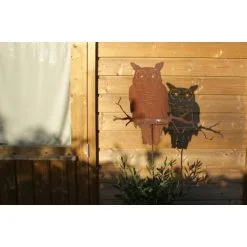 Uil Op Stang - Decoroest -Tuinbeelden winkel oehoe op stang 1510652360 2 600