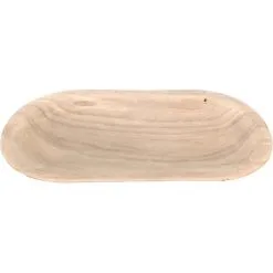 Paulownia Schaal Ovaal - 31 × 16 × 3 Cm