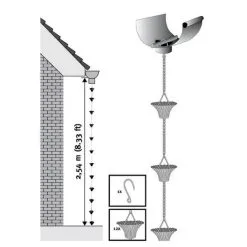 ESSCHERT DESIGN Regenketting Verkoperd Met 12 Emmertjes -Tuinbeelden winkel regenketting verkoperd 1507400850 3 600