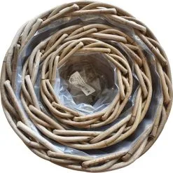 Rieten Manden - Set Van 3 Stuks 5 Rieten Manden - Set Van 3 Stuks -Tuinbeelden winkel rieten manden 1591972804 3 600