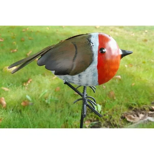 Roodborstje Metaal Op Stok 2 Roodborstje Metaal Op Stok -Tuinbeelden winkel roodborstje metaal op stok 1663248243 1 600