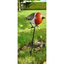 Roodborstje Metaal Op Stok -Tuinbeelden winkel roodborstje metaal op stok 1663248345 1 600