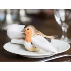 DecoBird - WILDLIFE Garden Servetring Roodborstje In Lindenhout - Handgemaakt 3 DecoBird - WILDLIFE Garden Servetring Roodborstje In Lindenhout - Handgemaakt -Tuinbeelden winkel servetring roodborstje 1537387292 1 600