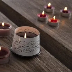 Spaas Kapje Voor Shade Geurkaars - Wit -Tuinbeelden winkel shade kapje wit kant 1518551203 1 600