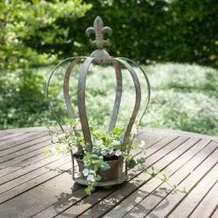 ESSCHERT DESIGN Pothouders Kroon - Aged Metal - Set Van 3 Stuks 8 ESSCHERT DESIGN Pothouders Kroon - Aged Metal - Set Van 3 Stuks -Tuinbeelden winkel sierpotten kroon aged metal 1492614378 1 600