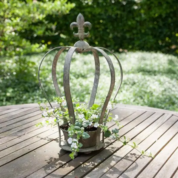 ESSCHERT DESIGN Pothouders Kroon - Aged Metal - Set Van 3 Stuks 4 ESSCHERT DESIGN Pothouders Kroon - Aged Metal - Set Van 3 Stuks - Afbeelding 4