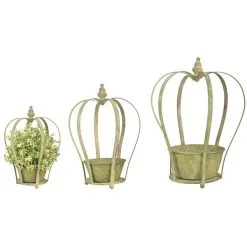 ESSCHERT DESIGN Pothouders Kroon - Aged Metal - Set Van 3 Stuks 9 ESSCHERT DESIGN Pothouders Kroon - Aged Metal - Set Van 3 Stuks -Tuinbeelden winkel sierpotten kroon aged metal 1549213722 1 600