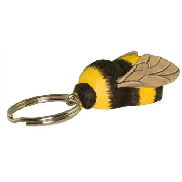 Sleutelhanger Hommel In Hout 3 Sleutelhanger Hommel In Hout - Afbeelding 3