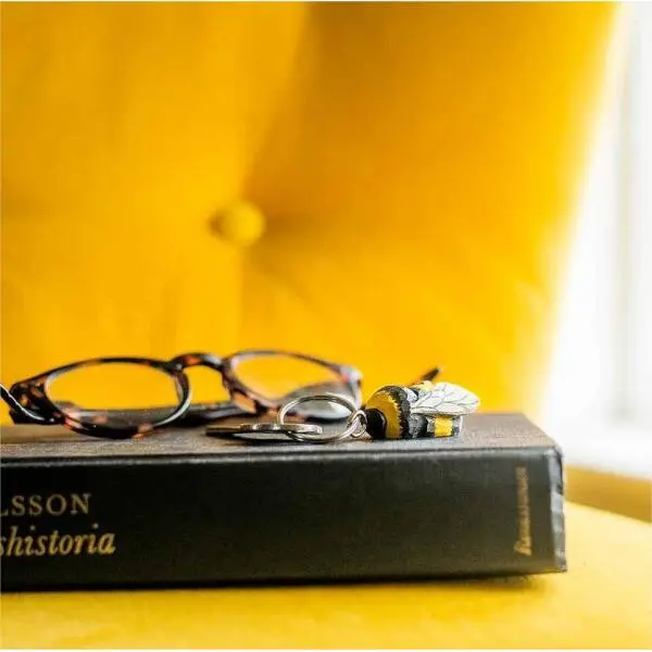 Sleutelhanger Hommel In Hout 2 Sleutelhanger Hommel In Hout - Afbeelding 2